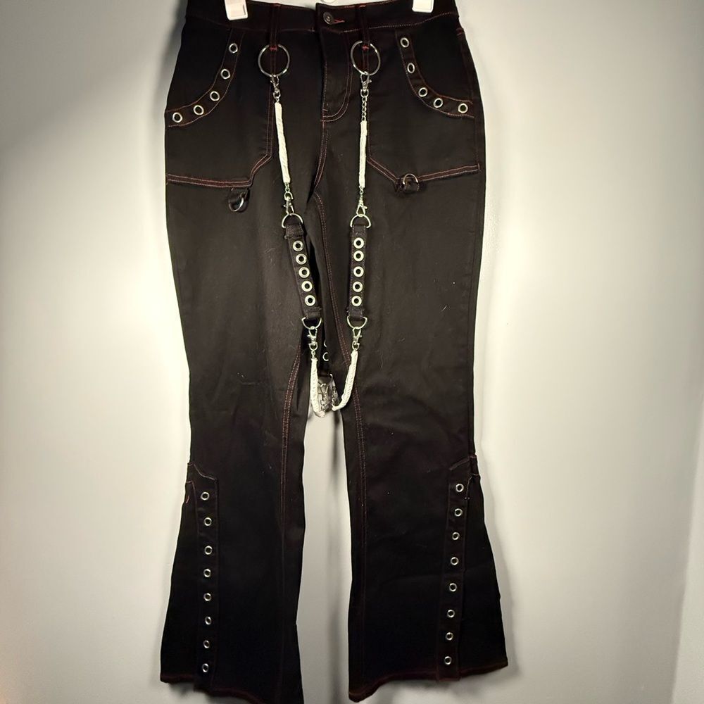 Hot Topic -Chain Pants - Goth, Mall Goth, Punk Women’s Size 7